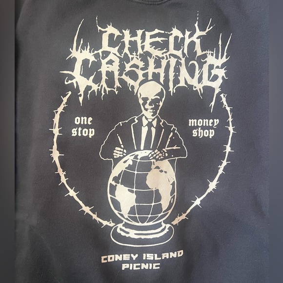 dark grey Coney Island Picnic crewneck - Picture 3 of 7